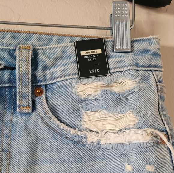 Elena Gilbert A&F Micro Mini Light Wash Skirt As‎ Seen On Vampire Diaries - Picture 6 of 6